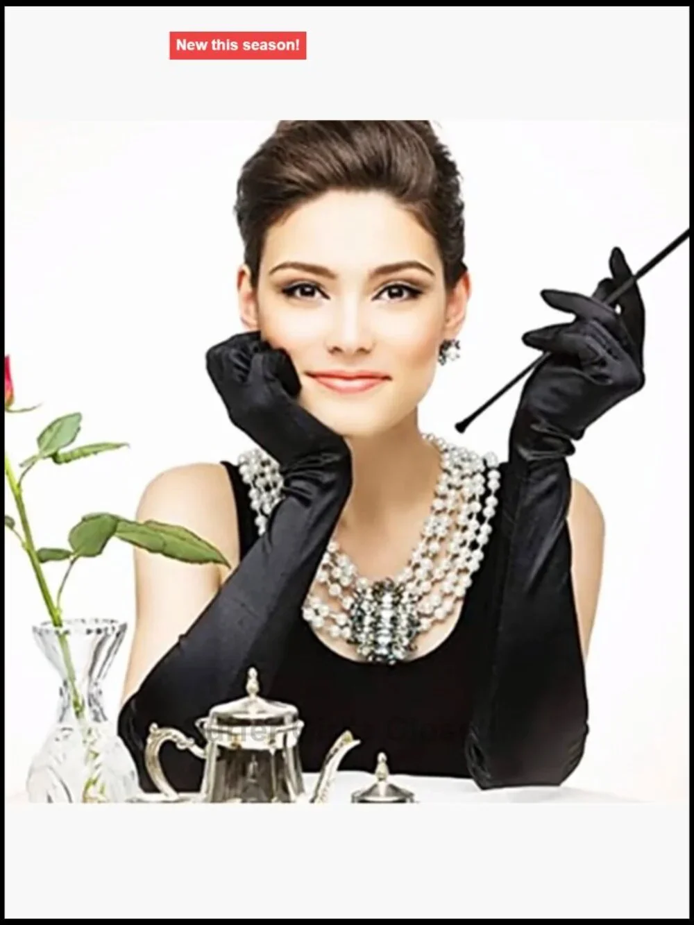 Faux Leather Sexy Long Elbow Length Gloves